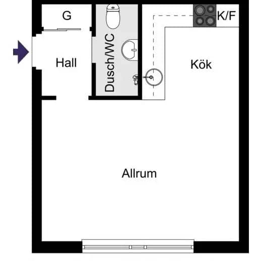 Floor plan for Midgårdsvägen 14