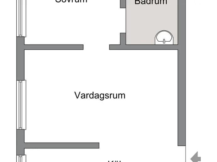 Floor plan for Holbergsgatan 125