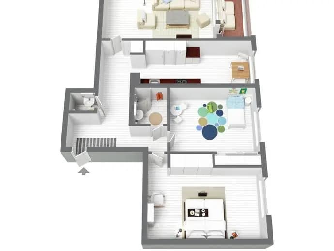 Planritning för Rosenhöjdsvägen 28