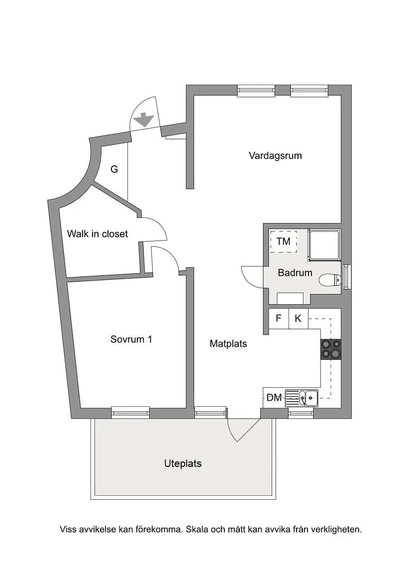 Planritning för Storsjövägen 72