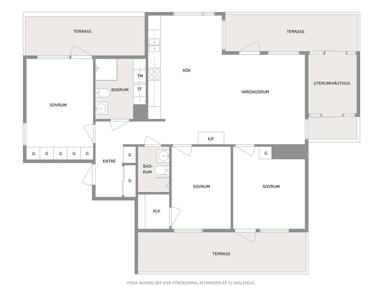 Floor plan for Trapetsgatan 2 B