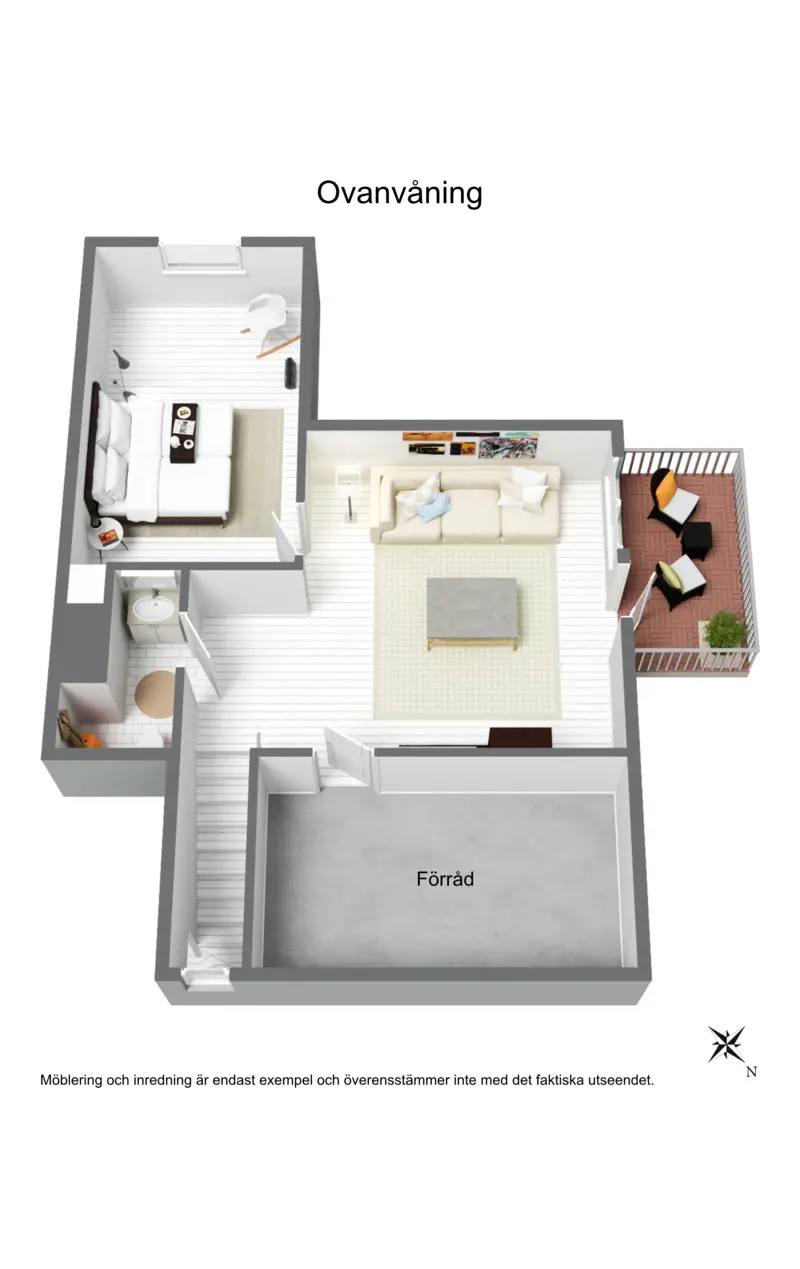 Floor plan for Stamkullevägen 46