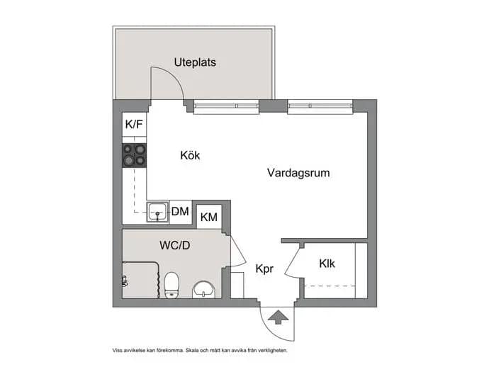 Planritning för Utfartsvägen 4 1-1005