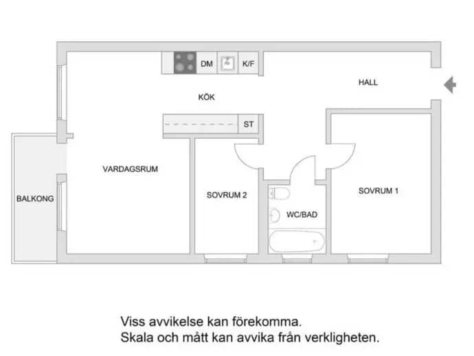 Floor plan for Narviksgatan 11, 4tr