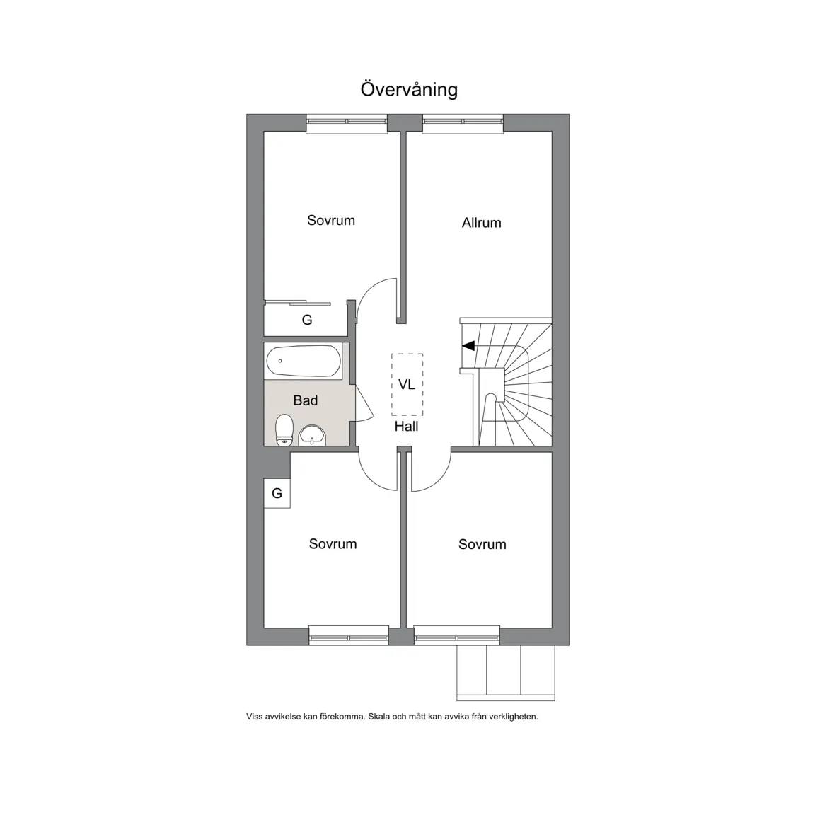 Floor plan for Högövägen 34C