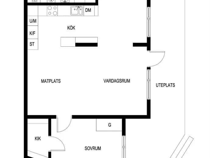 Floor plan for Sjöviksvägen 26