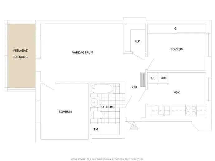 Floor plan for Nämndemansgatan 55A