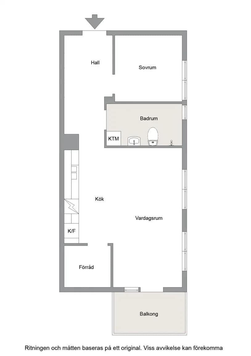 Floor plan for Myntvägen 12