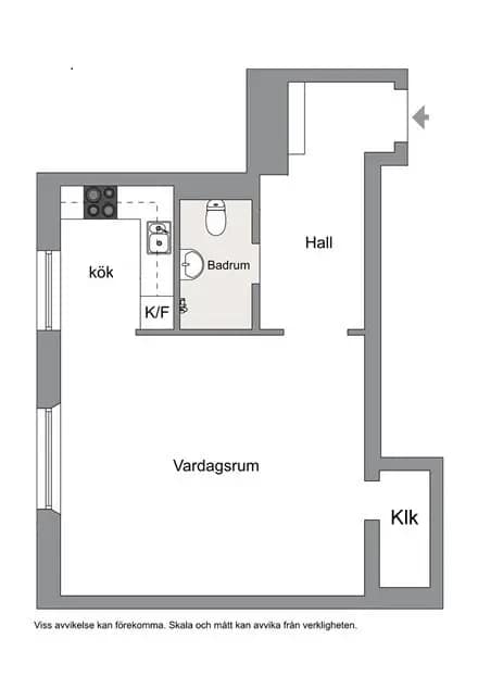 Floor plan for Vattenledningsvägen 47 Vån 3/3