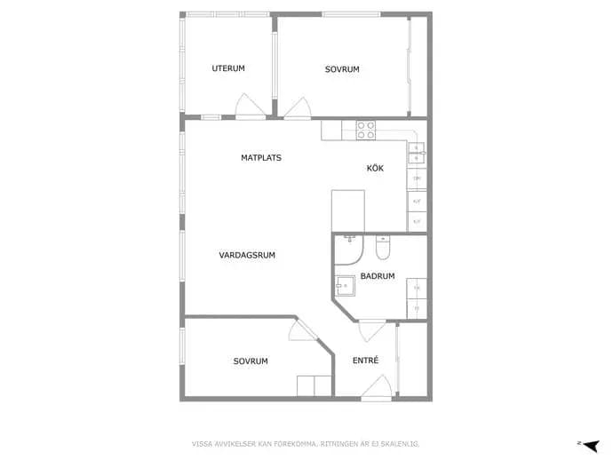 Planritning för Svartögatan 4