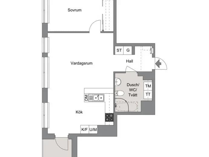 Floor plan for Tollareslingan 12