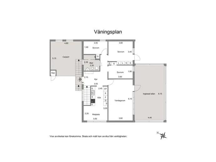 Planritning för Tallvägen 36