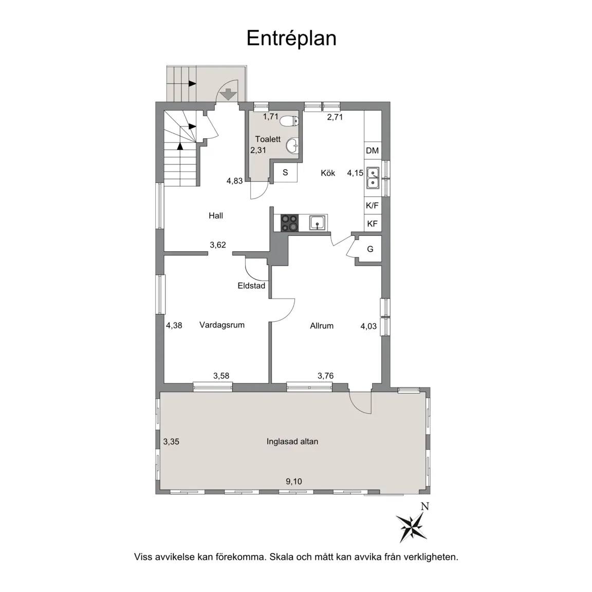 Planritning för Ängsgatan 16