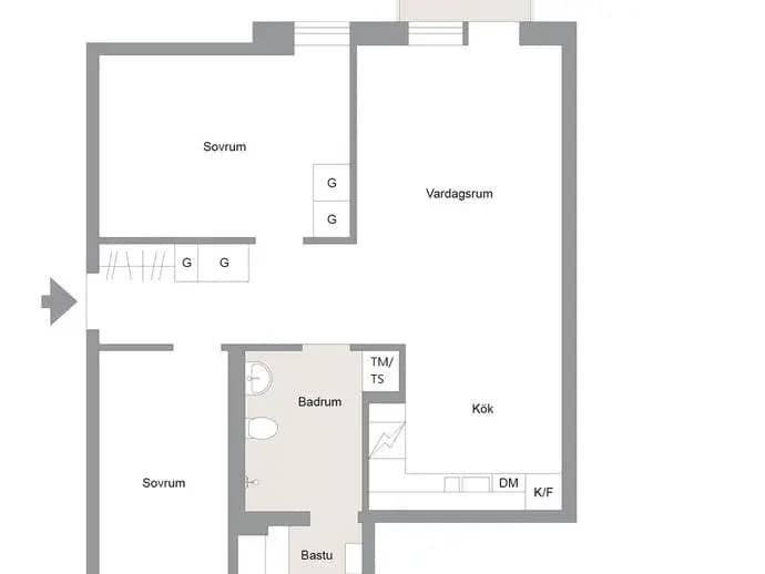 Floor plan for Årevägen 109, Dähliehuset Åre Torg, Lgh 646