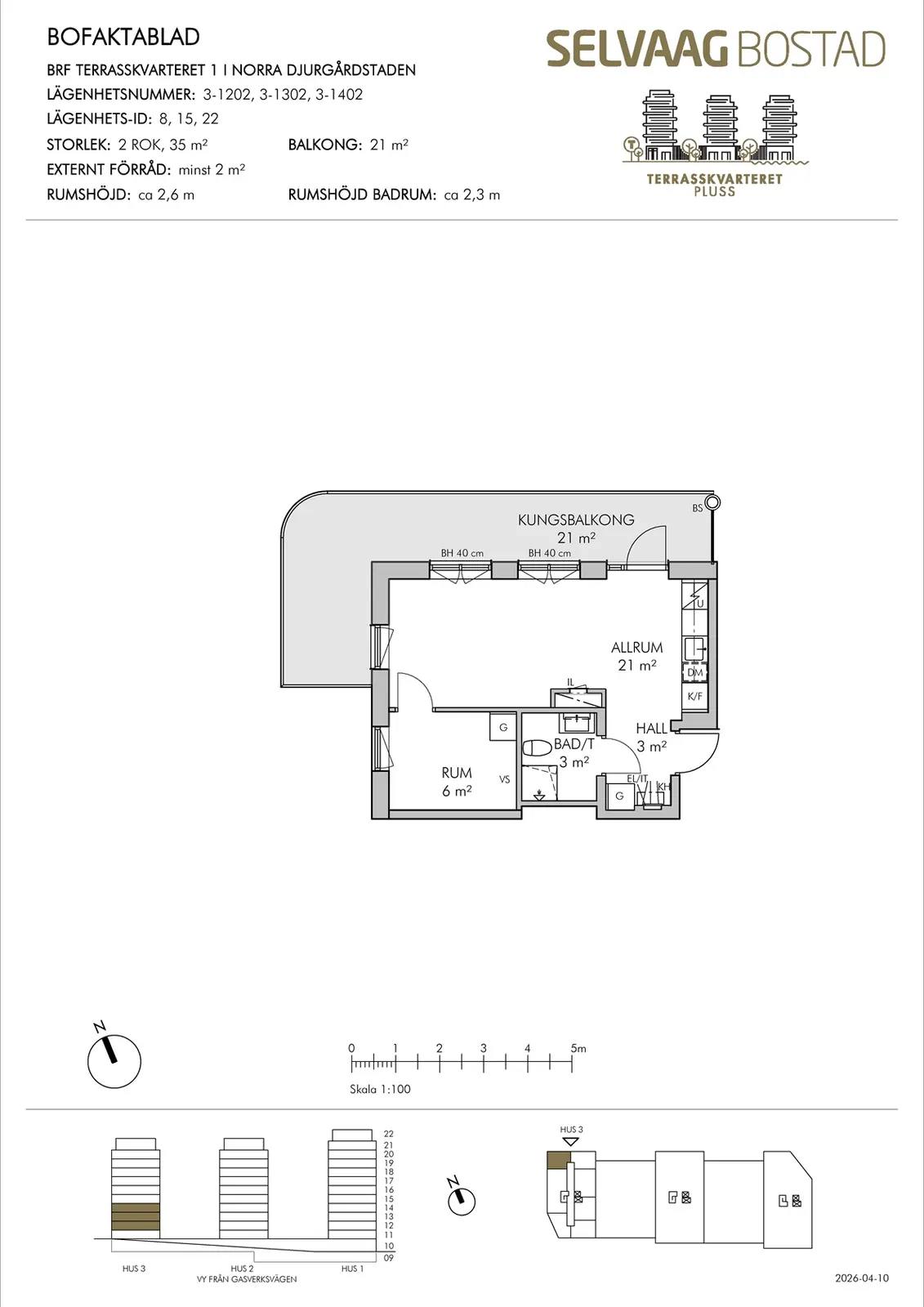 Floor plan for Bobergsgatan