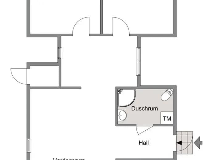 Floor plan for Vallby 132