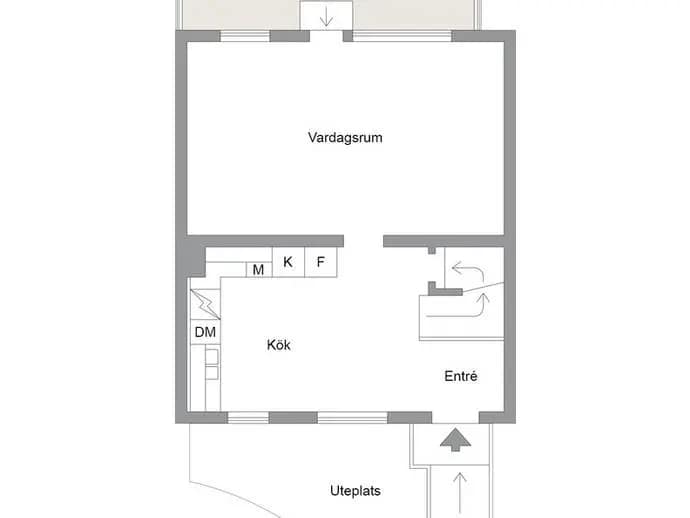 Floor plan for Gärdesgatan 14