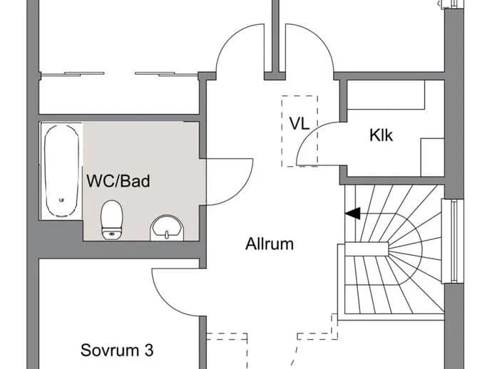 Floor plan for Keramikens väg 25 B