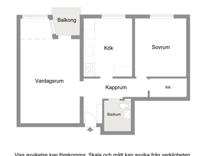 Floor plan for Solvändegatan 5A