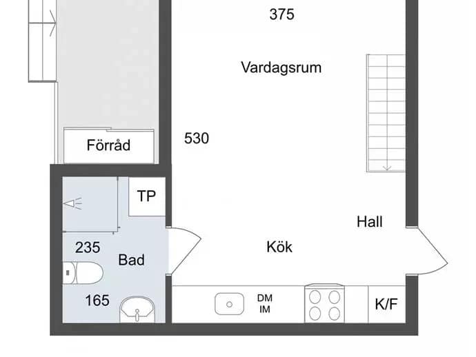 Planritning för Byrsta Kvarn 37