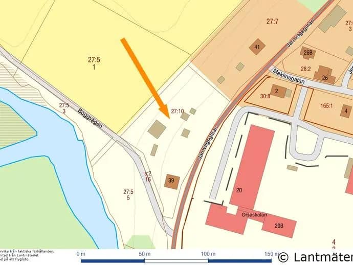 Floor plan for Järnvägsgatan 39