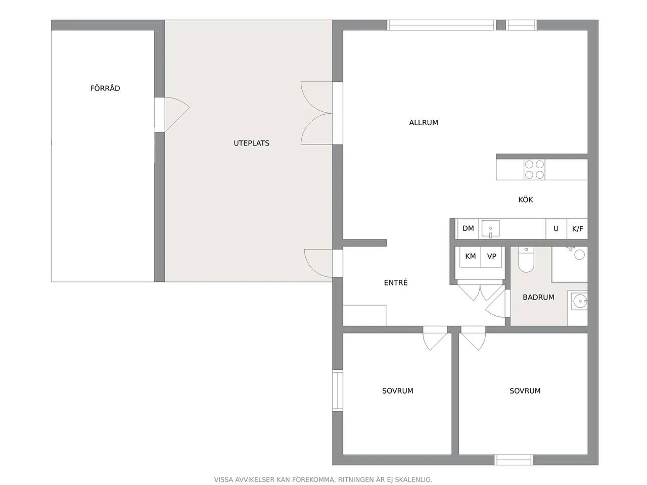 Floor plan for Västerhejde Hallbrosvägen 40A