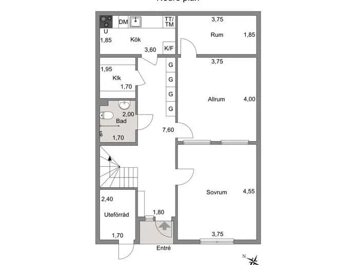 Planritning för Terrakottastigen 36