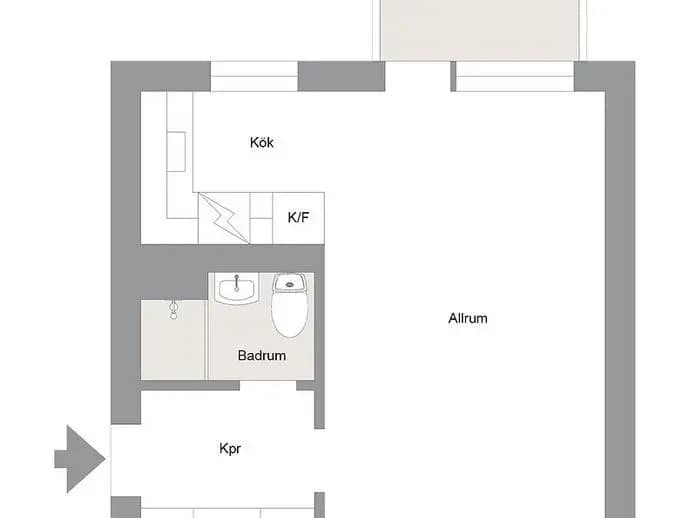 Floor plan for Johannesbergsvägen 8