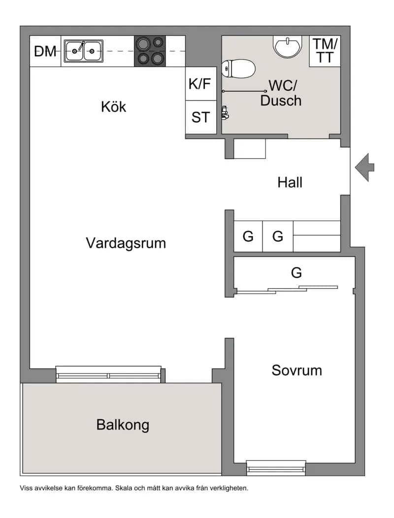 Floor plan for Margreteborgsvägen 8