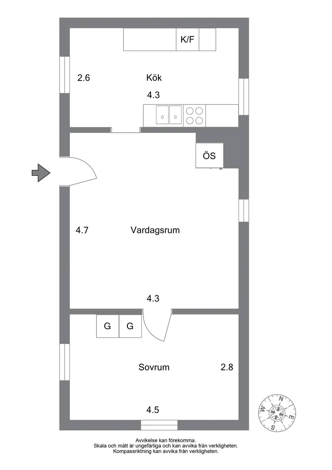 Planritning för Råkärret 1