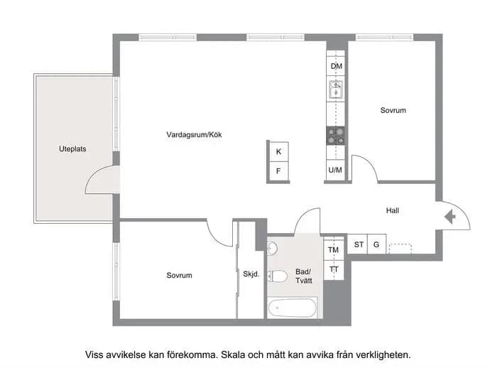 Floor plan for Forskargränd 1
