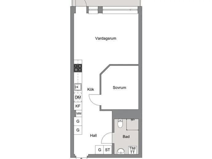 Floor plan for Gamla Enköpingsvägen 152