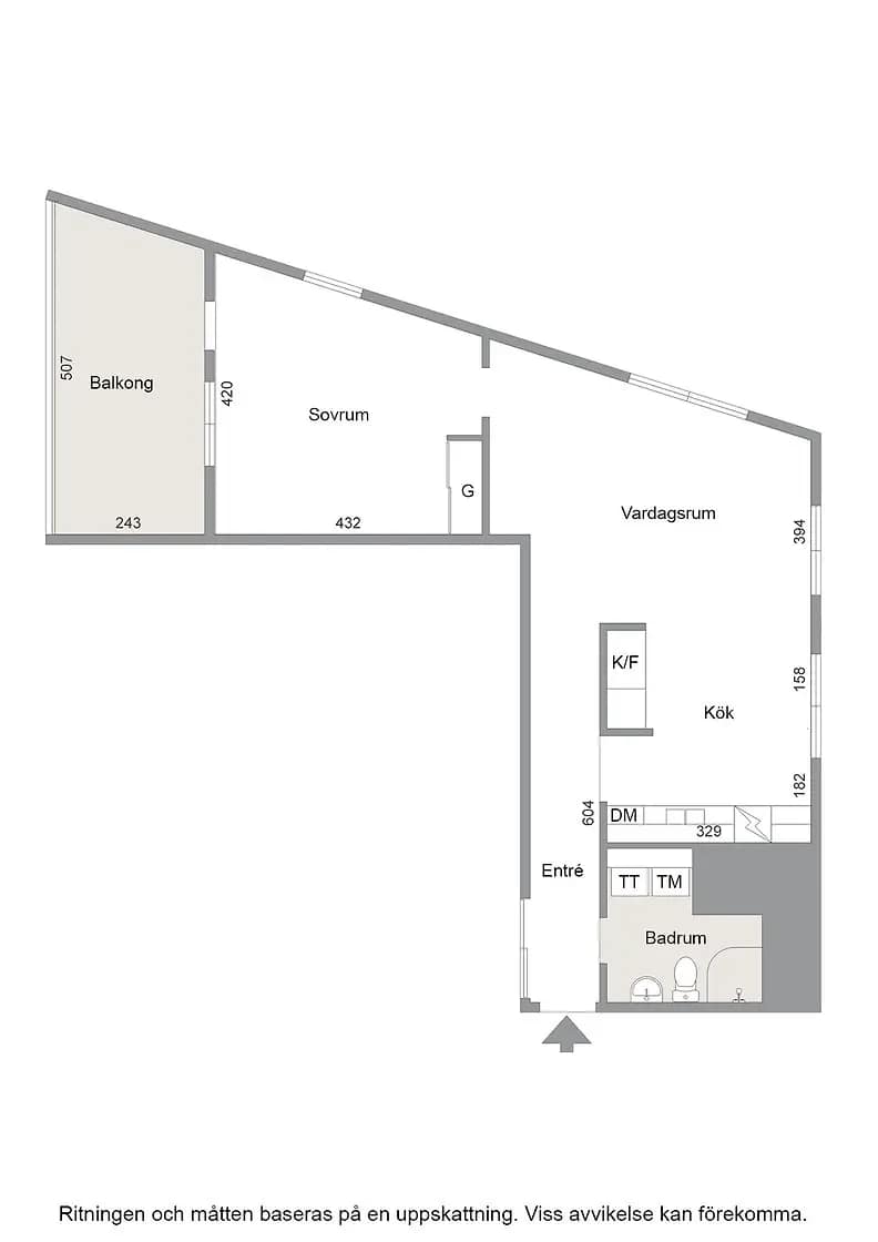 Floor plan for Gröna Annas gata 1