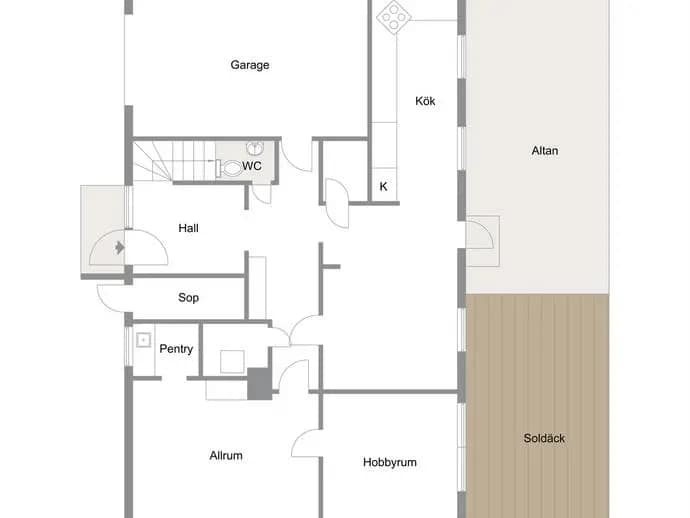 Floor plan for Torsgatan 43