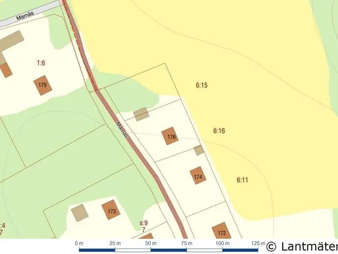 Planritning för Marnäs 176