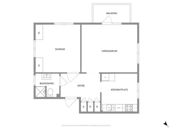 Floor plan for Lindesnäsvägen 30