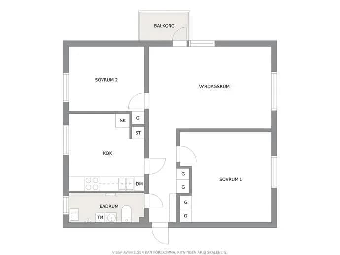 Floor plan for Strandvägen 23