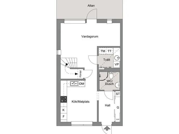 Floor plan for Keramikens väg 23A