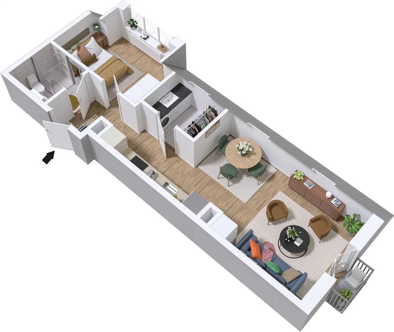 Floor plan for Bonum Brf Realen Riksbyggen