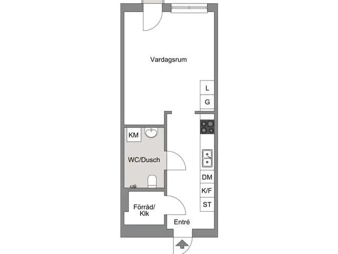 Floor plan for Axel ohlssons gata 17E