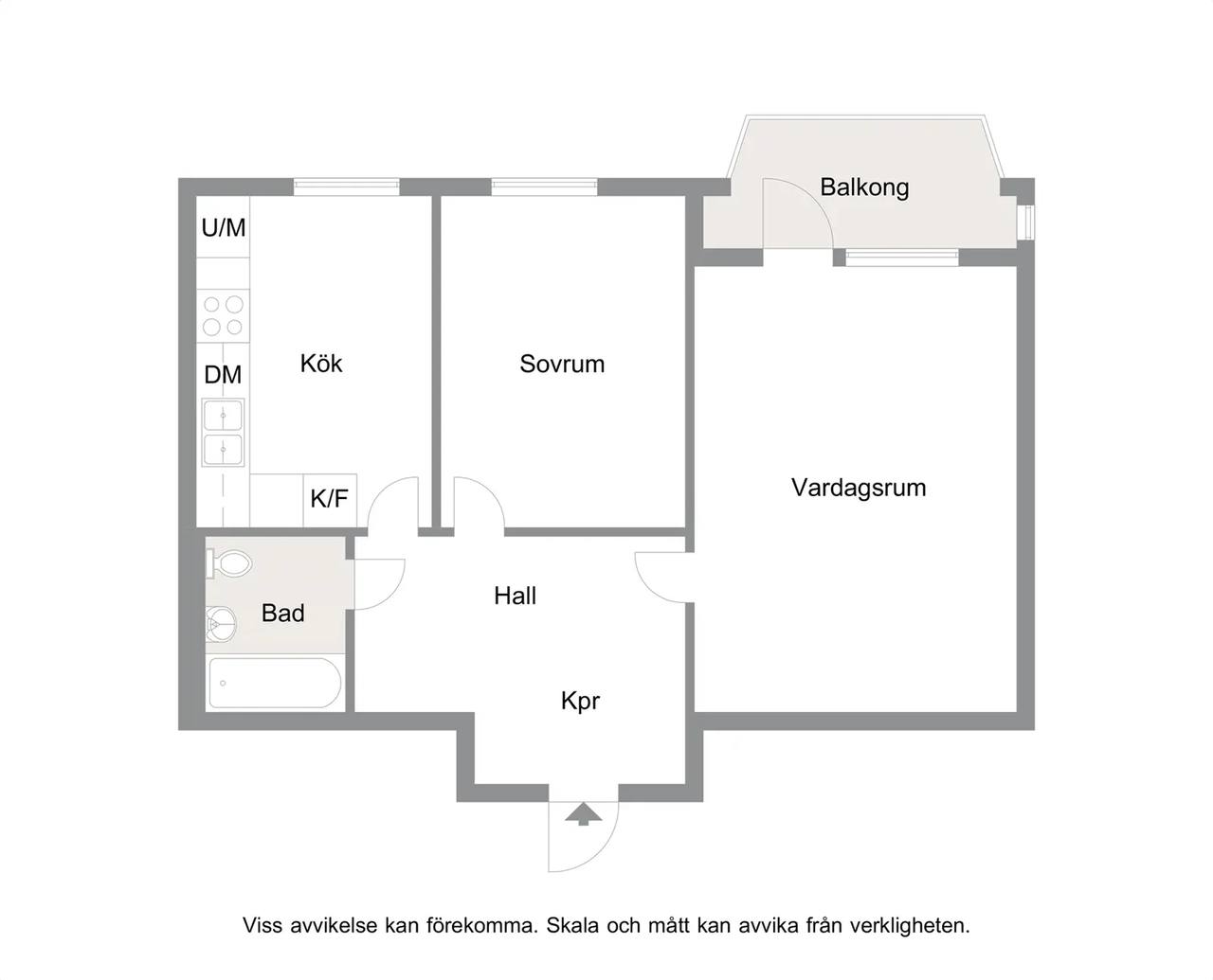 Floor plan for Jägersrovägen 7C