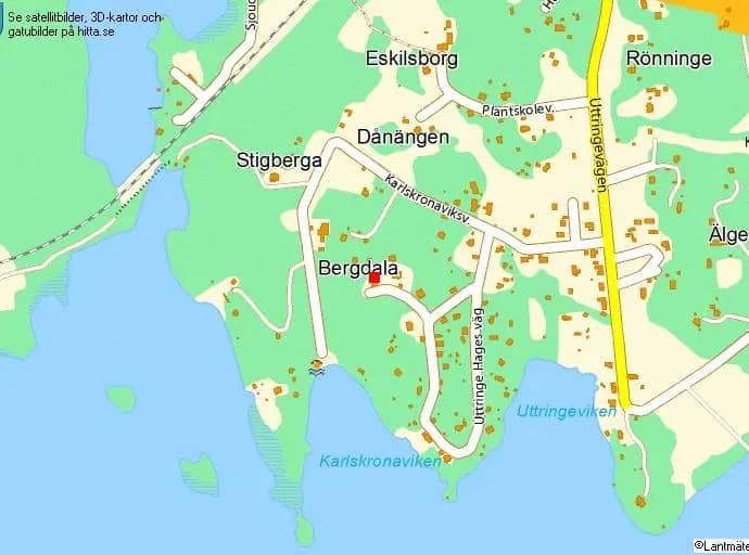Planritning för Uttringe hages väg 47D