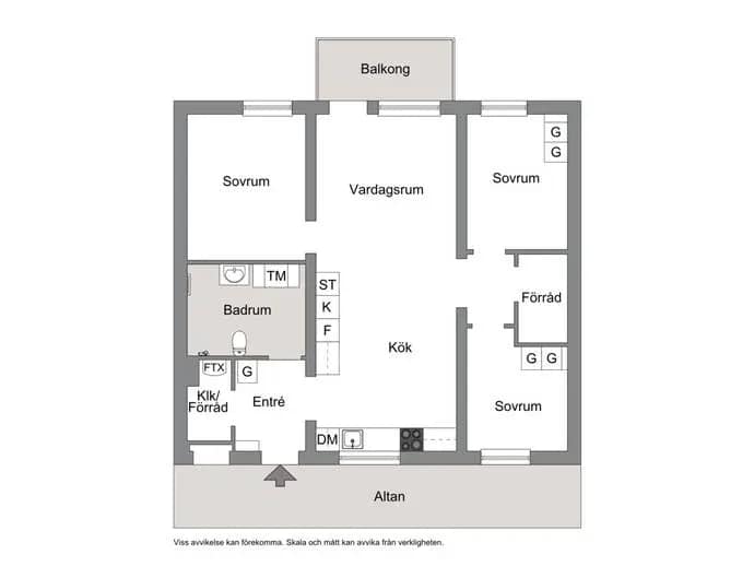 Floor plan for Ängsmarksvägen 27C