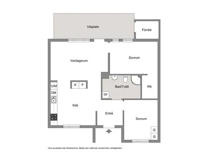 Floor plan for Jupitervägen 17A