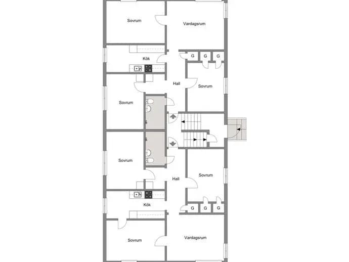 Floor plan for Svartbyvägen 5