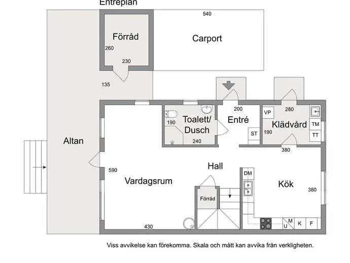 Floor plan for Ängsullsvägen 7