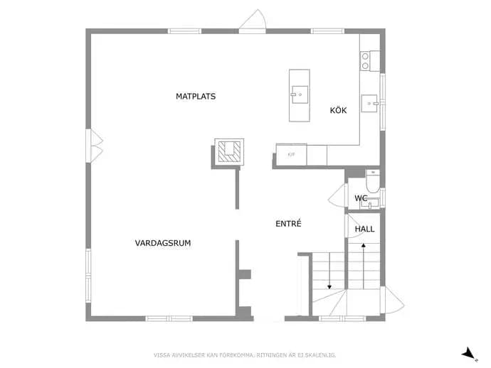 Floor plan for Köpingevägen 48