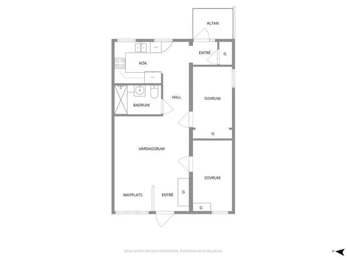Floor plan for Vindelbosgatan 47