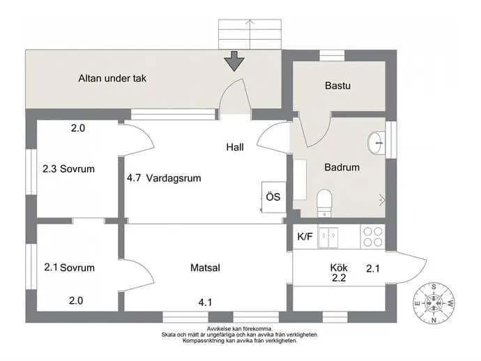 Floor plan for Skonertvägen 7
