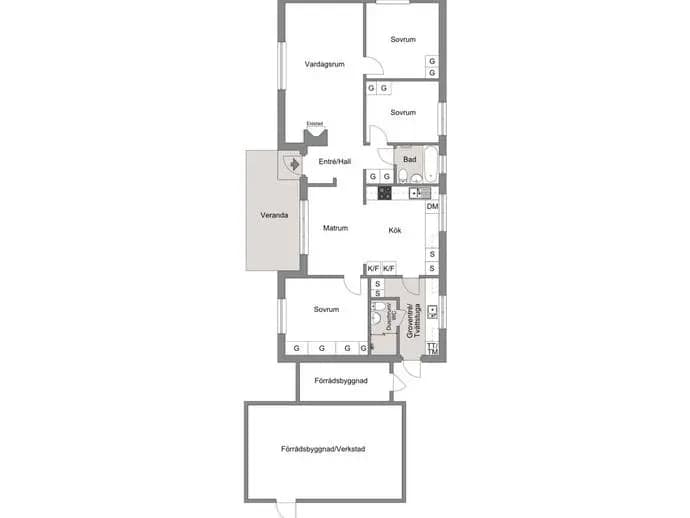 Planritning för Sandhamnsvägen 42